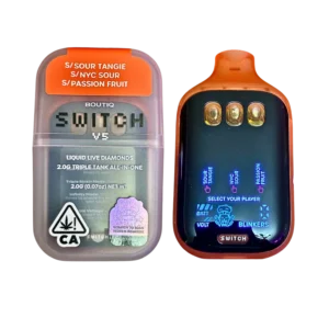 Boutiq switch v5 (3 in 1) “sour tangie” x “nyc sour” x “passion fruit” (sativa)