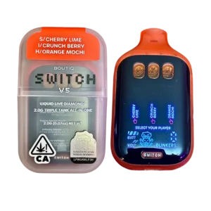 Boutiq switch v5 (3 in 1) “cherry lime” (sativa) x “crunch berry” (indica) x “orange mochi” (hybrid)